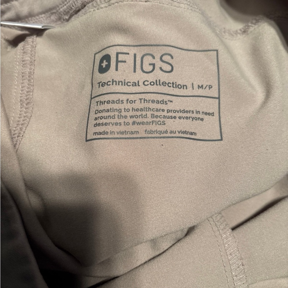 Figs Beige Technical Scrub Top - Picture 3 of 3